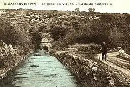 Souterrain de Ginasservis en 1905.