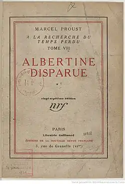 Image illustrative de l’article Albertine disparue