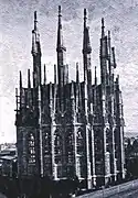 L’abside en 1893.