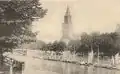 La cathédrale et le fleuve Aura vers 1900.