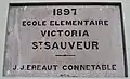 L'école élémentaire de Saint-Sauveur.