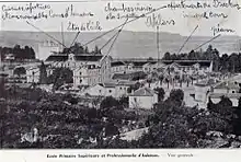 École primaire supérieure et professionnelle d'Aubenas (Ardèche), sur-écrite.