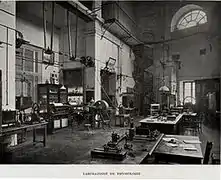 Laboratoire de physiologie de l'ancienne école vétérinaire en 1923