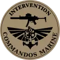 Écusson Escouade de contre-terrorisme et de libération d'otages (ECTLO) porté par les Commandos marine au Sahel.
