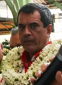 Édouard Fritch,  président de la Polynésie française de 2014 à 2023.