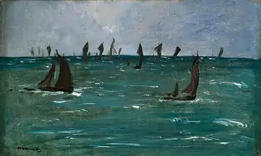 Édouard Manet, Bateaux à Berck-sur-Mer (1873)