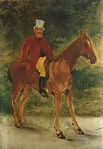 Monsieur Arnaud à cheval, Édouard Manet, 1875.