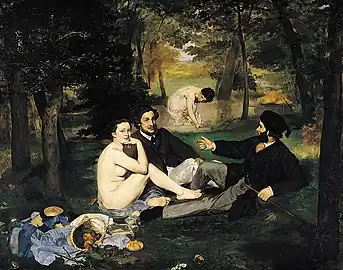 Le Déjeuner sur l'herbe, par Édouard Manet (1863).