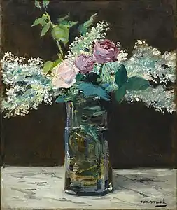 Édouard Manet: Vase de lilas blancs et de roses (Dallas Museum of Art).
