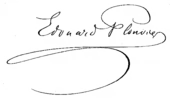 signature d'Édouard Plouvier