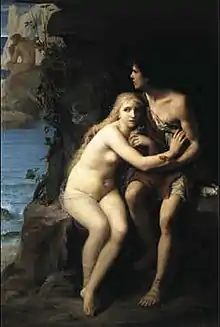 Acis et Galatée se cachant de Polyphème (1877)