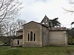 Le chevet de l'église.