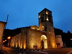 Eglise Saint-Symphorien du Moûtier à l'entrée sud de la Vallée.