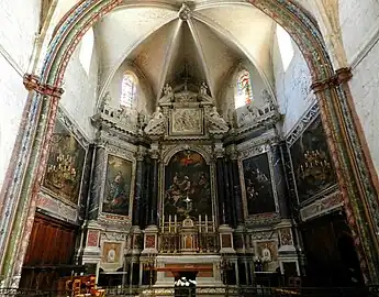 Retable commandé en 1661 pour la chapelle de la Visitation, à Aix-en-Provence.