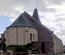 Le chevet de l'église.