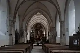 La nef de l'église Notre-Dame.