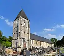 L’église Notre-Dame. Vue sud-ouest.