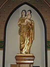 Vierge dorée.