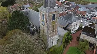 Vue aérienne de l'église