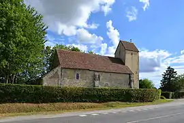 L'église Saint-Aubin.