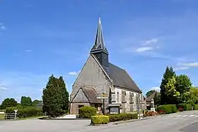 L'église Saint-Aubin de Gauville.