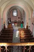 Intérieur de l'église Saint-Benoît.