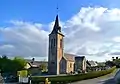 L’église Saint-Brice. Vue sud-ouest.