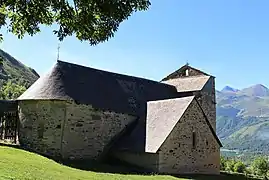 Cazaux-Fréchet  église Saint-Calixte(42° 49′ 55″ N, 0° 25′ 24″ E)