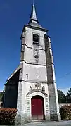 Le clocher de l'église Saint-Christophe.