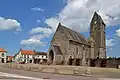 L’église Saint-Clair. Vue sud-ouest.