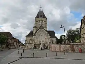 Vue du chevet de l'église.