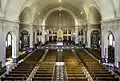 Intérieur de l'église Saint-Ignace de Loyola à Vieux-Moulin. Février 2021.