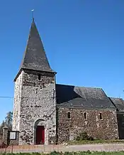 L'église Saint-Jean Baptiste (chœur roman, nef et tour)