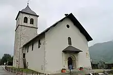 Profil de l'église Saint-Jean-Baptiste.