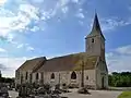 L’église Saint-Jean-Baptiste. Vue nord-ouest.