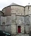 Église Saint-Jean-du-Bourg de Laon (vestiges)Clocher d'une église de France : INSEE 02408 - Laon - Vestiges de l'abside de l'église Saint-Jean-du-Bourg