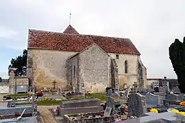 Façade sud-sud-est et cimetière