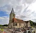 L’église Saint-Martin. Vue Sud-Ouest.