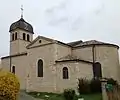 Vue de l'église Saint-Martin de Francheleins.