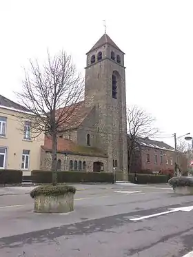 Église Saint-Nicolas, à Nalinnes-Haies (avril 2015)