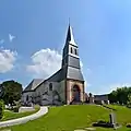 L’église Saint-Pierre. Vue nord-ouest.