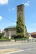 Le clocher de l'église.