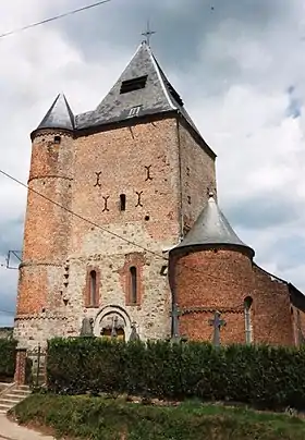 L'église Sainte-Benoîte en 1991.