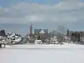 Église Sainte-Famille de Bathurst en hiver