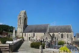 L'église Sainte-Honorine. Vue sud.