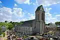 L'église Sainte-Honorine. Vue nord-ouest.