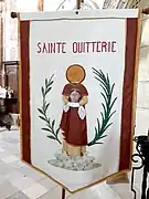 Bannière représentant sainte Quitterie