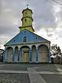 Église San Carlos, à Chonchi, l'une des 16 églises classées par l'UNESCO.