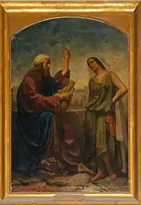 Jésus et la Samaritaine (1853), abbatiale Saint-Gilles de Saint-Gilles.