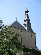 Façade ouest de l'église